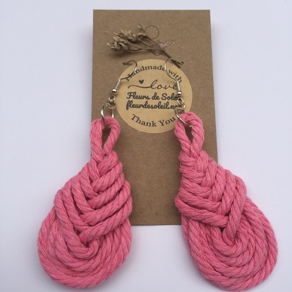 Gladys thomar design Jewelry - Macramé Pipas Earrings